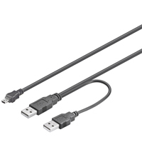 Cable Usbx2-am A Mini-usb 5 Pin 1m